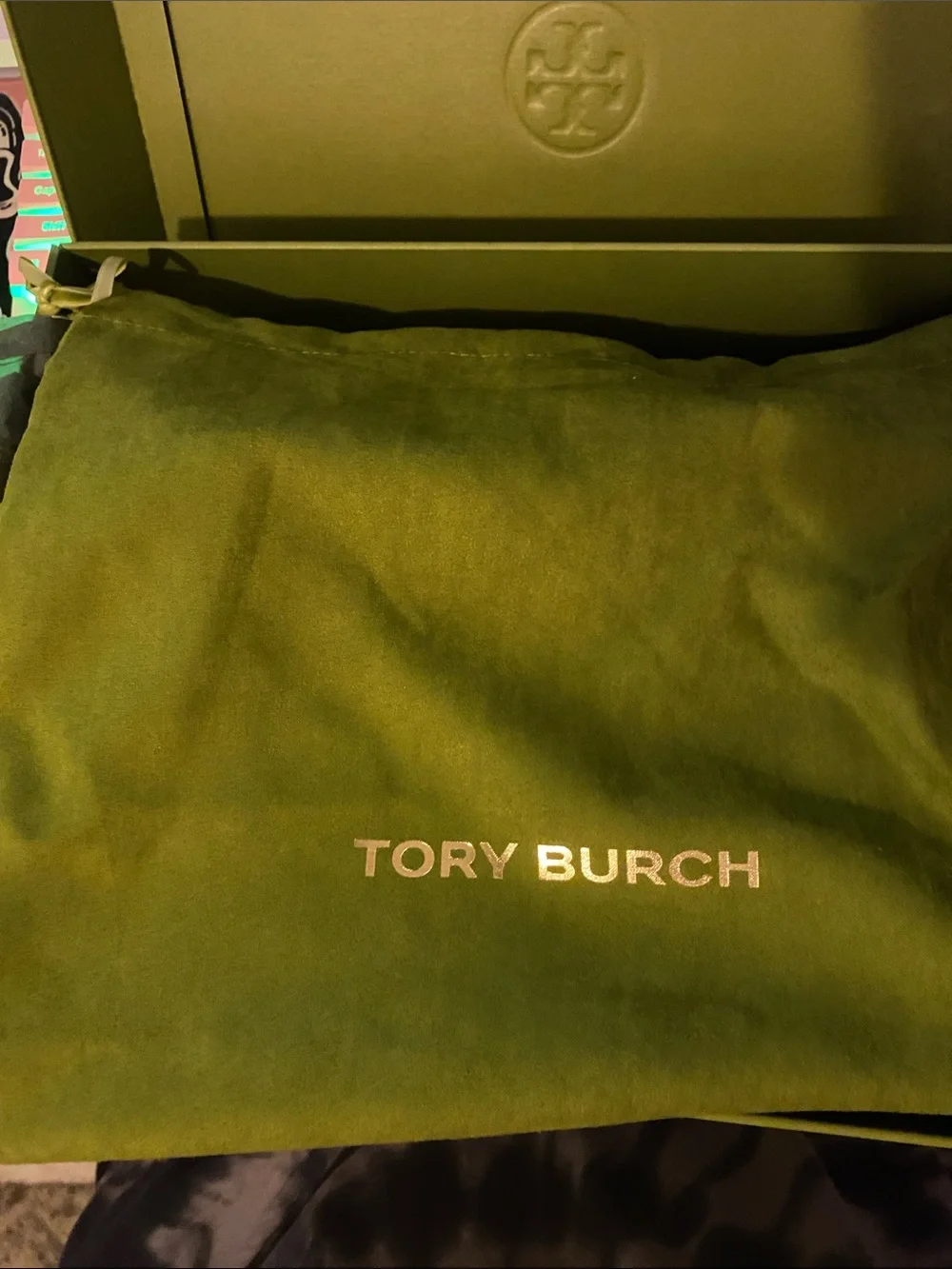 Tory Burch White  & Suede Sneaker with Pink Heel - Picture 4 of 4